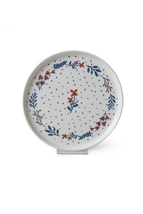 Hermia Juego de platos para postres Multicolor (4 piezas) de 22 cm
